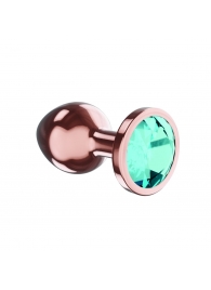 Пробка цвета розового золота с малиновым кристаллом Diamond Topaz Shine L - 8,3 см. - Lola Games - купить с доставкой в Орске
