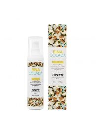 Разогревающее массажное масло с ароматом пина колада Gourmet Pina Colada - 50 мл. - Exsens - купить с доставкой в Орске