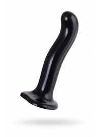 Черный стимулятор для пар P G-Spot Dildo Size M - 18 см. - Strap-on-me - в Орске купить с доставкой