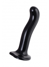 Черный стимулятор для пар P G-Spot Dildo Size M - 18 см. - Strap-on-me - в Орске купить с доставкой