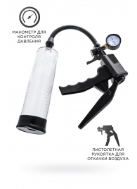 Прозрачная механическая помпа для пениса Viggo - Sexus - в Орске купить с доставкой