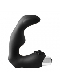 Черный вибромассажер простаты FantASStic Vibrating Prostate Massager - 11,3 см. - Dream Toys - в Орске купить с доставкой