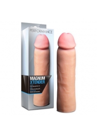 Телесная фаллическая насадка на пенис Magnum Xtender - 23 см. - Blush Novelties - в Орске купить с доставкой