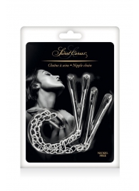 Регулируемые зажимы для сосков Sweet Caress Nipple Chain - Sweet Caress - купить с доставкой в Орске Регулируемые зажимы для сосков Sweet Caress Nipple Chain - Sweet Caress - купить с доставкой в Орске