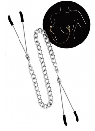 Регулируемые зажимы для сосков Sweet Caress Nipple Chain - Sweet Caress - купить с доставкой в Орске Регулируемые зажимы для сосков Sweet Caress Nipple Chain - Sweet Caress - купить с доставкой в Орске