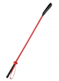 Красно-черный гладкий стек - 71 см. - Fetish Tentation - купить с доставкой в Орске