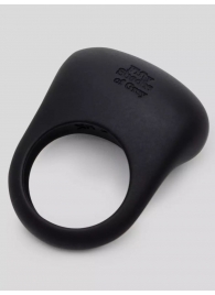 Черное эрекционное виброкольцо Sensation Rechargeable Vibrating Love Ring - Fifty Shades of Grey - в Орске купить с доставкой