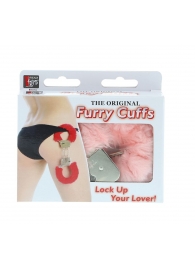 Металлические наручники с розовой меховой опушкой METAL HANDCUFF WITH PLUSH PINK - Dream Toys - купить с доставкой в Орске