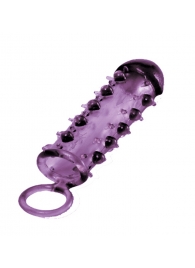 Закрытая фиолетовая насадка с пупырышками SAMURAI PENIS SLEEVE PURPLE - 14,5 см. - NMC - в Орске купить с доставкой