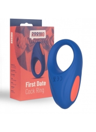 Синее эрекционное кольцо RRRING First Date Cock Ring - FeelzToys - в Орске купить с доставкой