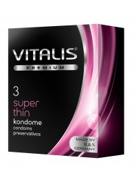 Ультратонкие презервативы VITALIS PREMIUM super thin - 3 шт. - Vitalis - купить с доставкой в Орске