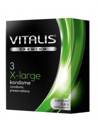 Презервативы увеличенного размера VITALIS PREMIUM x-large - 3 шт. - Vitalis - купить с доставкой в Орске