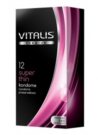 Ультратонкие презервативы VITALIS PREMIUM super thin - 12 шт. - Vitalis - купить с доставкой в Орске