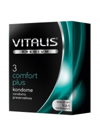 Контурные презервативы VITALIS PREMIUM comfort plus - 3 шт. - Vitalis - купить с доставкой в Орске