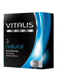 Классические презервативы VITALIS PREMIUM natural - 3 шт. - Vitalis - купить с доставкой в Орске