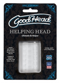 Прозрачный мастурбатор HELPING HEAD - Doc Johnson - в Орске купить с доставкой