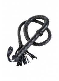 Длинный кожаный кнут с хлопушками на конце - ToyFa - купить с доставкой в Орске