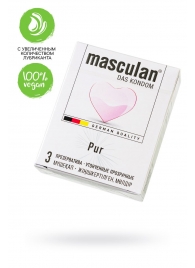 Супертонкие презервативы Masculan Pur - 3 шт. - Masculan - купить с доставкой в Орске