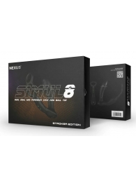 Черный вибромассажер простаты Nexus Simul8 Stroker Edition с кольцами для пениса и мошонки - Nexus Range - в Орске купить с доставкой