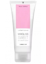 Смазка на водной основе Mixgliss Sweet с ароматом бабл-гам - 70 мл. - Mixgliss - купить с доставкой в Орске