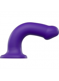 Фиолетовый фаллоимитатор-насадка Strap-On-Me Dildo Dual Density size L - 19 см. - Strap-on-me - купить с доставкой в Орске