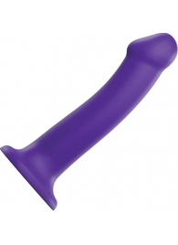 Фиолетовый фаллоимитатор-насадка Strap-On-Me Dildo Dual Density size L - 19 см. - Strap-on-me - купить с доставкой в Орске