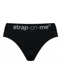 Черные трусики для насадок Heroine Lingerie Harness - size S - Strap-on-me - купить с доставкой в Орске