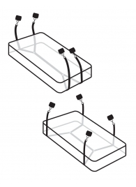 Фиксаторы для кровати WRAPAROUND MATTRESS RESTRAIN - Pipedream - купить с доставкой в Орске