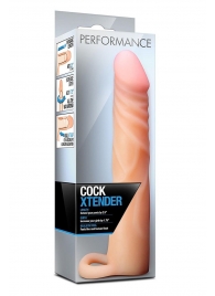 Телесная насадка на пенис Cock Xtender - 17,7 см. - Blush Novelties - в Орске купить с доставкой