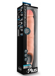 Телесная насадка-удлинитель 11.5 Inch Silicone Cock Sheath Penis Extender - 29,2 см. - Blush Novelties - в Орске купить с доставкой