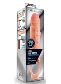 Телесная насадка на пенис 9 Inch Cock Sheath Extender - 22,2 см. - Blush Novelties - в Орске купить с доставкой