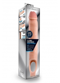 Телесная насадка на пенис 11.5 Inch Cock Sheath Penis Extender - 29,2 см. - Blush Novelties - в Орске купить с доставкой