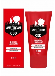 Пролонгирующий лубрикант Numbing CBD from Amsterdam - 50 мл. - Shots Media BV - купить с доставкой в Орске