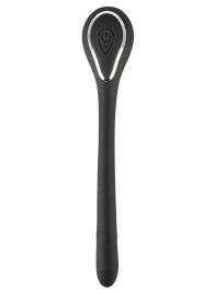 Черный гибкий уретральный стимулятор с вибрацией Vibrating Bendable Dilator - 13,5 см. - Orion - купить с доставкой в Орске