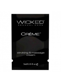 Крем для массажа и мастурбации Wicked Stroking and Massage Creme - 3 мл. - Wicked - купить с доставкой в Орске