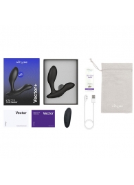 Черный анальный вибратор We-Vibe Vector+ - We-vibe - в Орске купить с доставкой