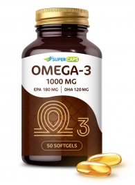 Пищевая добавка SuperCaps OMEGA-3 - 50 капсул (1000 мг) - SuperCaps - купить с доставкой в Орске