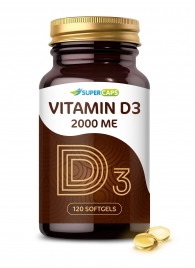 Пищевая добавка SuperCaps VITAMIN D3 2000 ME - 120 капсул - SuperCaps - купить с доставкой в Орске