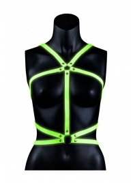 Портупея Body Harness с неоновым эффектом - размер L-XL - Shots Media BV - купить с доставкой в Орске