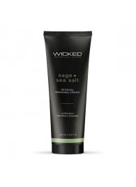 Массажный легкий крем WICKED Sage plus Sea Salt - 120 мл. - Wicked - купить с доставкой в Орске