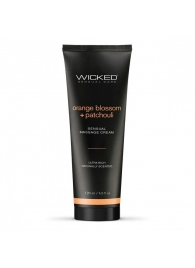 Массажный легкий крем WICKED Orange Blossom plus Patchouli - 120 мл. - Wicked - купить с доставкой в Орске