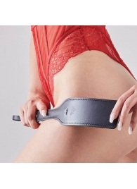 Черная кожаная шлепалка SitaBlack - 30 см. - Sitabella - купить с доставкой в Орске