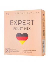 Ароматизированные презервативы EXPERT Fruit Mix - 3 шт. - Expert - купить с доставкой в Орске