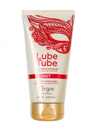 Интимный гель на водной основе Lube Tube Hot с разогревающим эффектом - 150 мл. - ORGIE - купить с доставкой в Орске