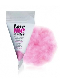 Съедобное согревающее массажное масло Love Me Tender Cotton Candy с ароматом сладкой ваты - 10 мл. - Love to Love - купить с доставкой в Орске