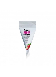 Съедобное согревающее массажное масло Love Me Tender Strawberry с ароматом клубники - 10 мл. - Love to Love - купить с доставкой в Орске