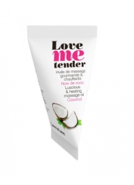 Съедобное согревающее массажное масло Love Me Tender Cocos с ароматом кокоса - 10 мл. - Love to Love - купить с доставкой в Орске