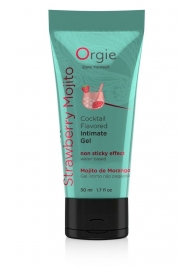 Съедобный интимный гель Orgie Lube Tube Cocktail Strawberry Mojito - 50 мл. - ORGIE - купить с доставкой в Орске