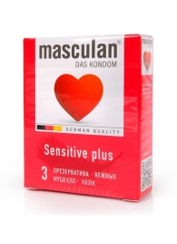 Презервативы Masculan Sensitive plus - 3 шт. - Masculan - купить с доставкой в Орске