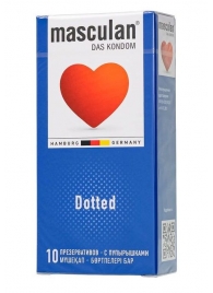 Презервативы с пупырышками Masculan Dotted - 10 шт. - Masculan - купить с доставкой в Орске